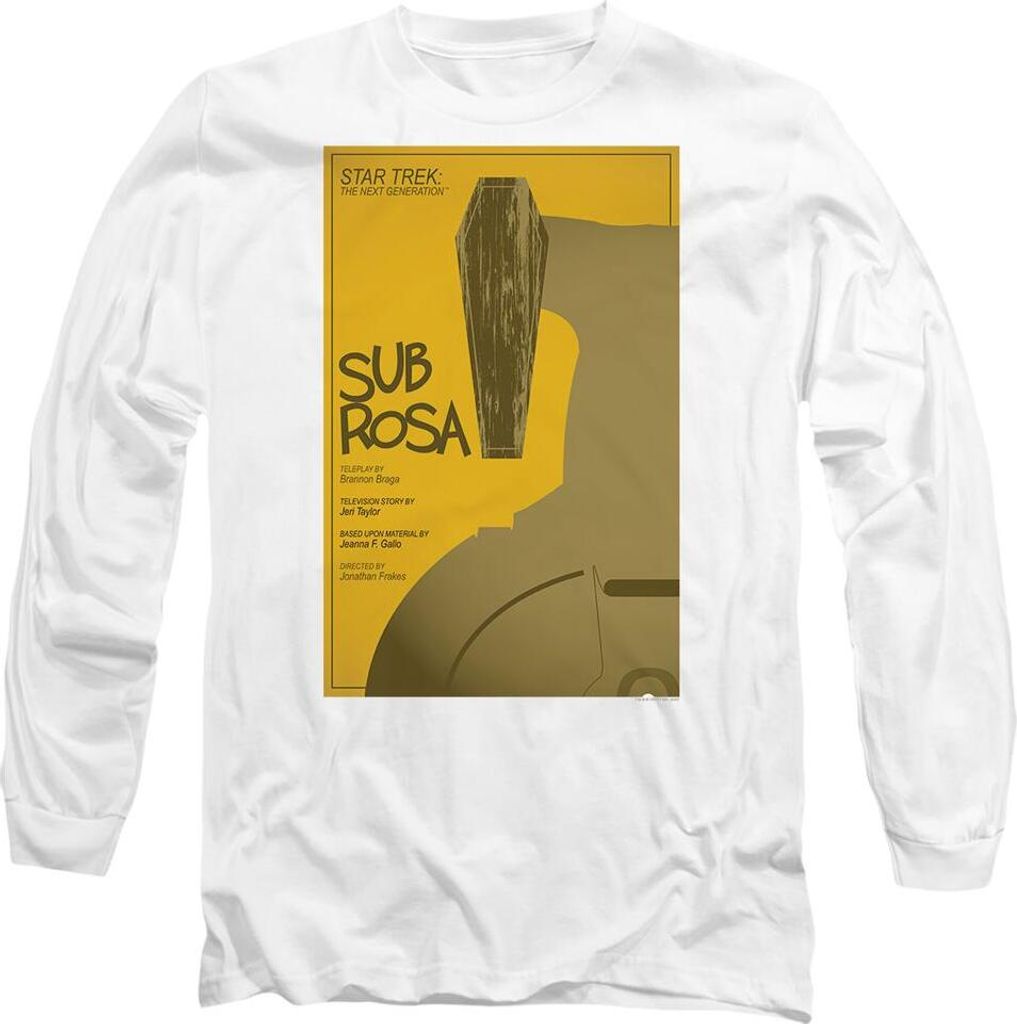 Star Trek - "The Next Generation Season 7 Episode 14" T-Shirt für Herren/Damen Uni TV10118 (L) (Weiß)