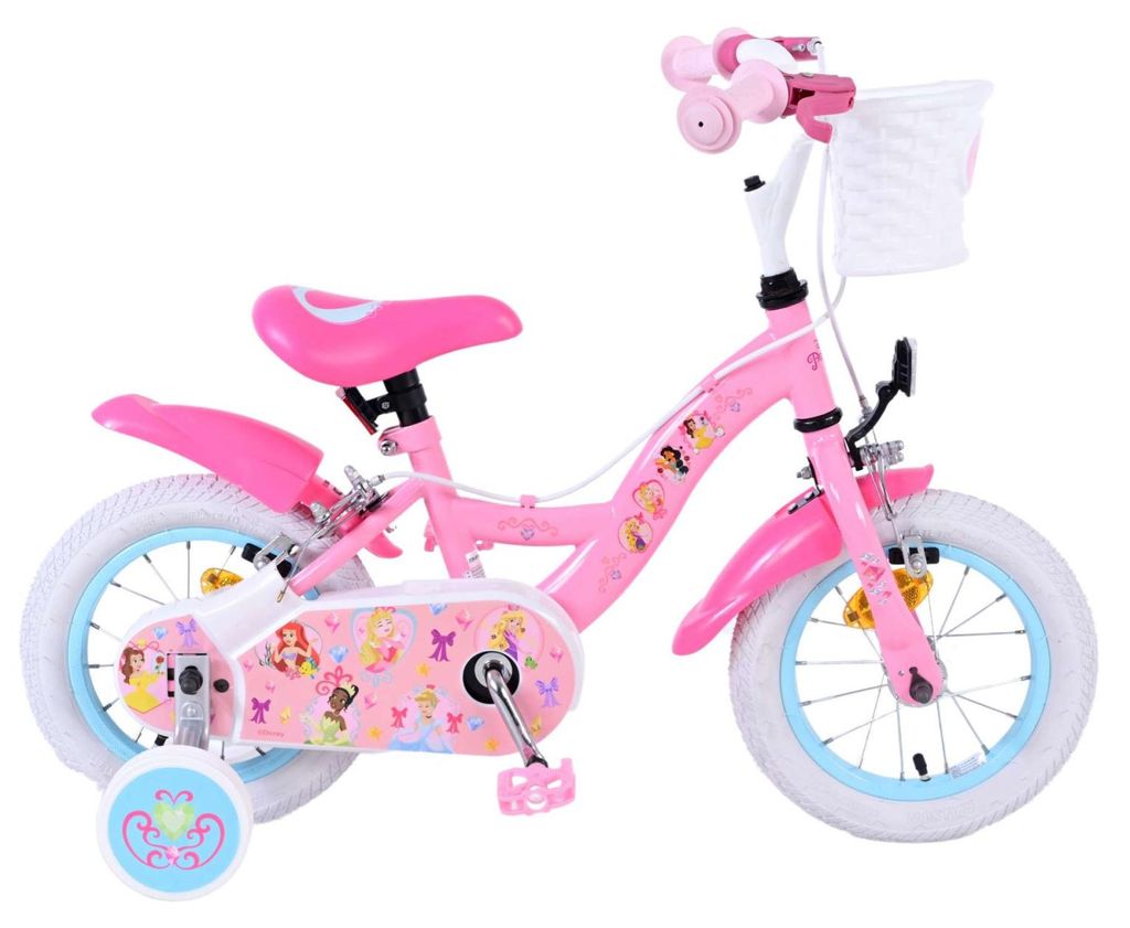 Volare Magic Royals Mädchen-Kinderfahrrad 12 Zoll Rosa mit Produktbild 