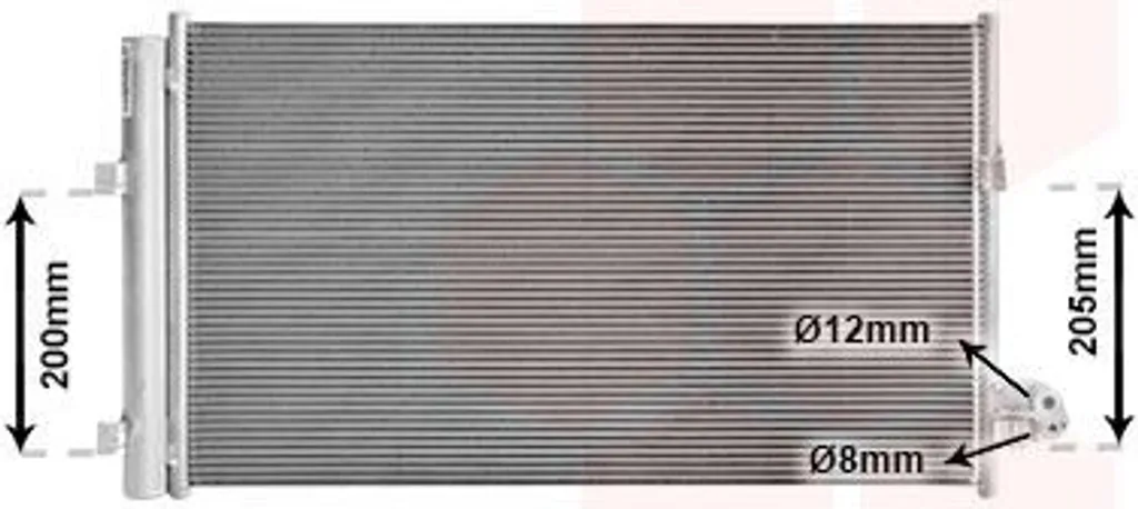 Condenseur VAN WEZEL 06015708 haute résistance pour BMW 5 Touring G31