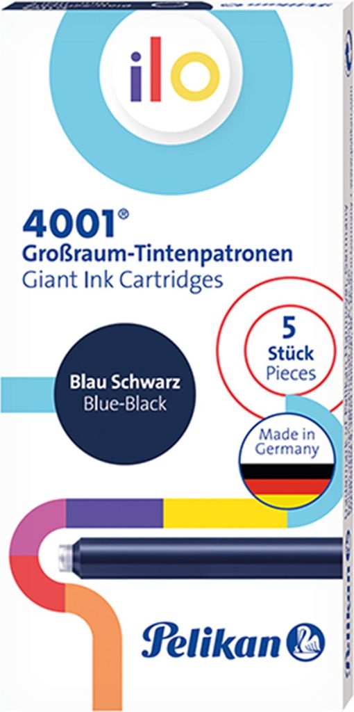 Pelikan Großraum-Tintenpatronen ilo 4001 GTP/5 blau-schwarz