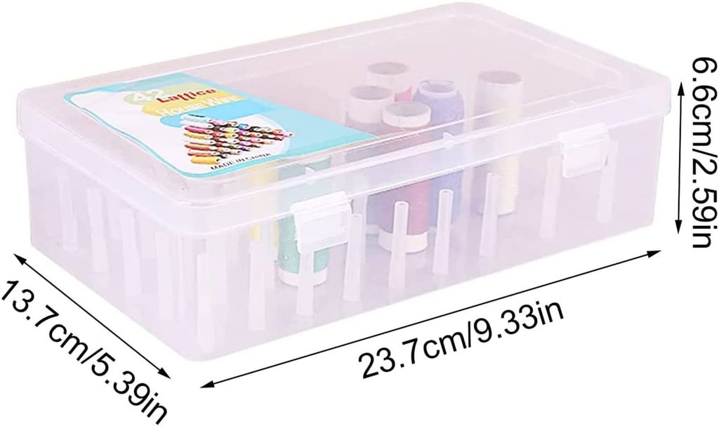 Balení 2 úložného boxu na šicí nitě, úložiště cívek nití, Obrázek produktu 2