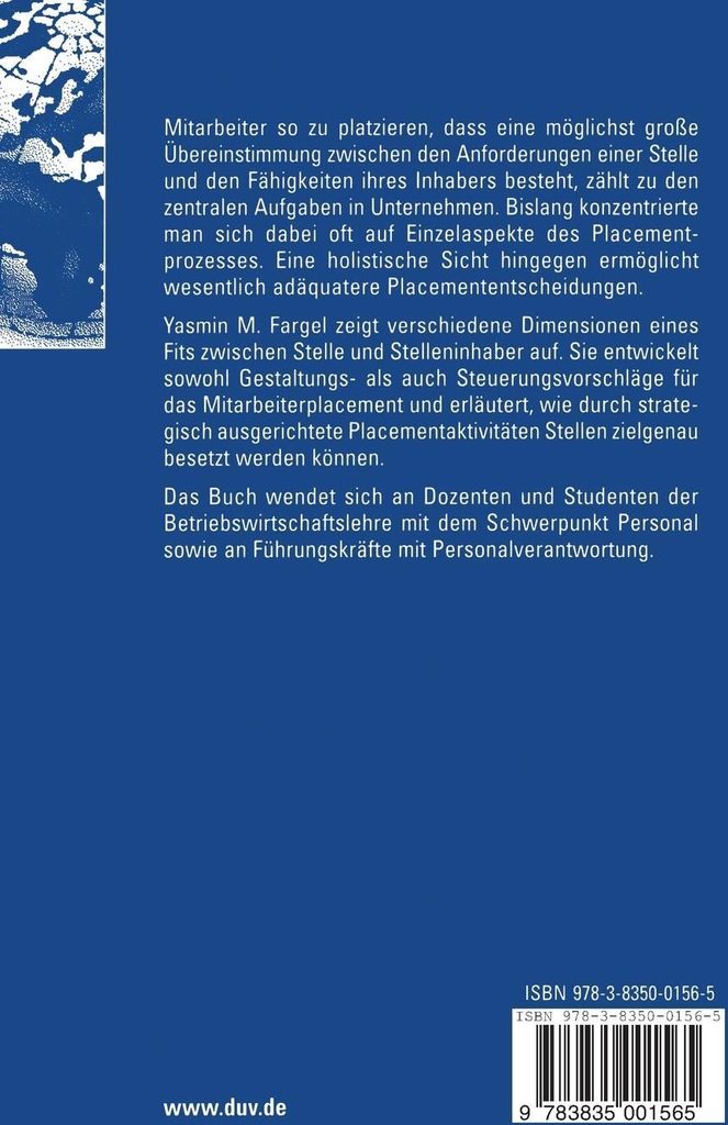 Mitarbeiter-Placement : Eine fit-orientierte Perspektive. Ringlstetter, J..