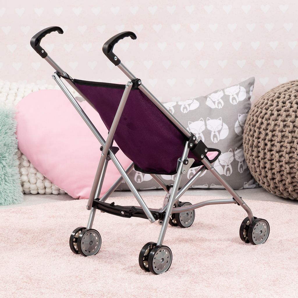 Puppen Buggy Schmetterling 55cm lila Produktbild 5