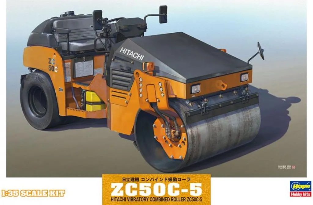 Compacteur vibrant Hitachi ZC50C5 1:35 en métal détaillé pour diorama