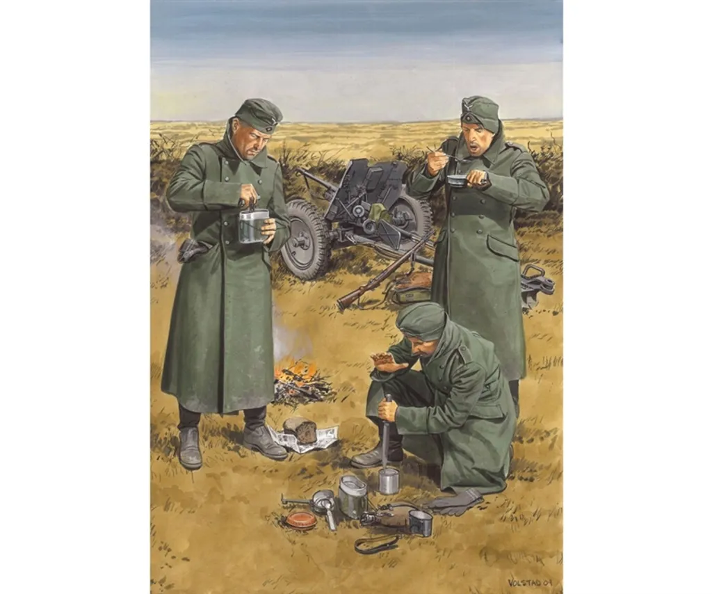 Kit figurines Dragon Chow Time avec PaK antichar haute précision 1/35