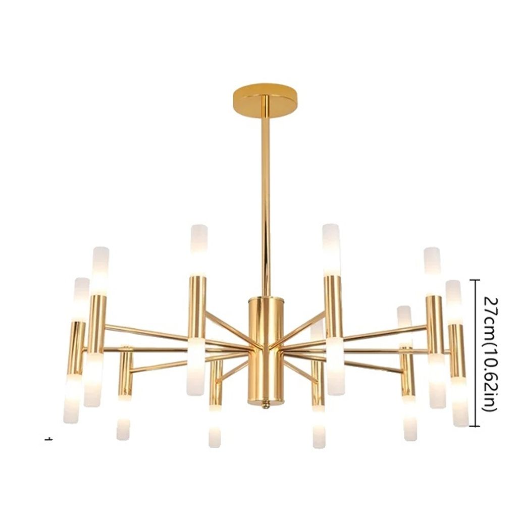 Kronleuchter, modernes Design, G4 LED-Lampen enthalten, 20 Köpfe Gold-a, veränderbar