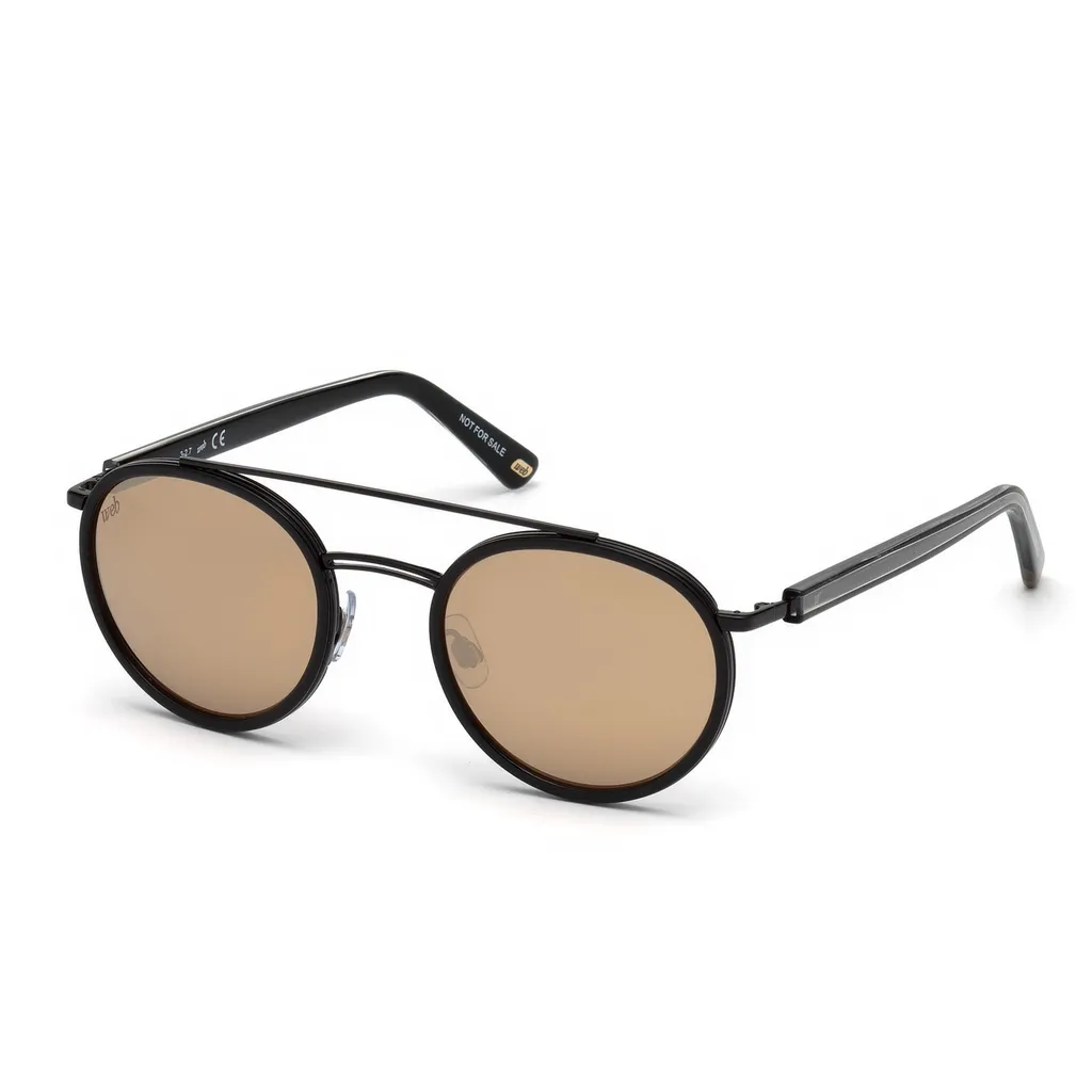 Lunettes Web WE0225 anti-éblouissement rondes noir avec verres marron