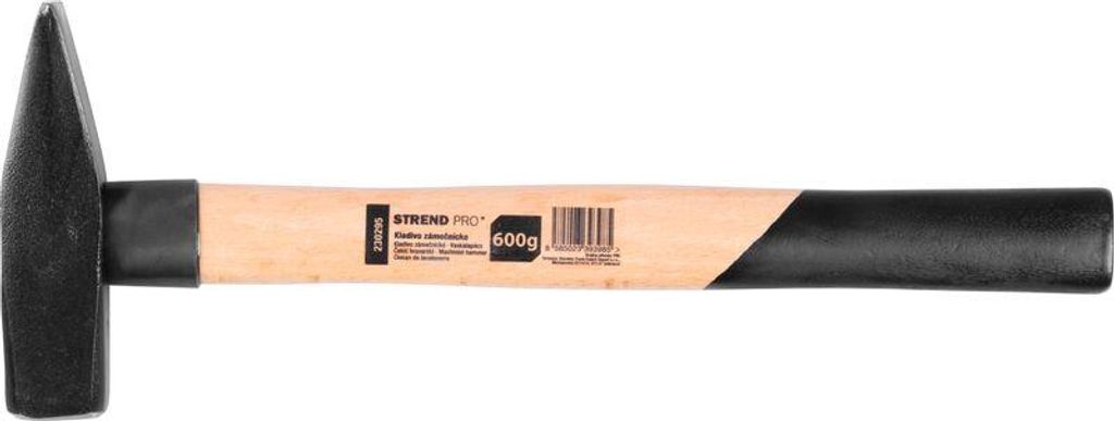 Hammer Strend Pro HM100 600 g, Schlosserhammer, Holzgriff, Produktbild 
