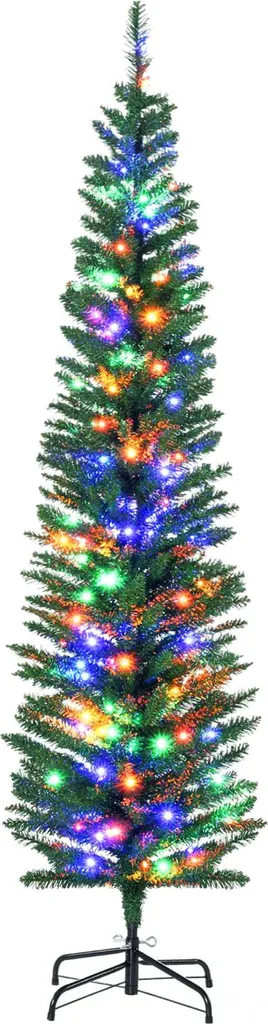 Sapin de Noël artificiel lumineux 180 cm idéal pour salon et appartement