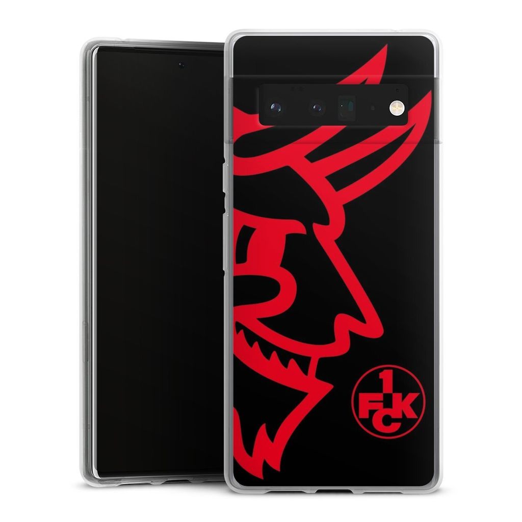 DeinDesign Handyhülle für Google Pixel 6 Pro Silikon Hülle Case Smartphone Schutzhülle 1. FC Kaiserslautern Logo Offizielles Lizenzprodukt