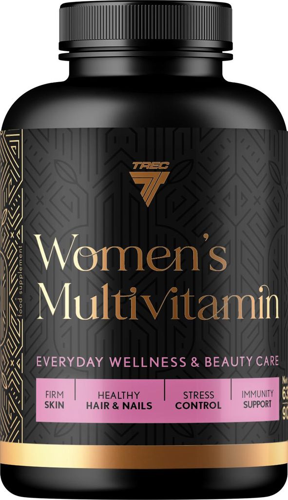 Trec Nutrition | Women's Multivitamin | with Fish Collagen Peptides, Hyaluronic Acid, CoQ10, L-Carnitine, CLA & Green Tea