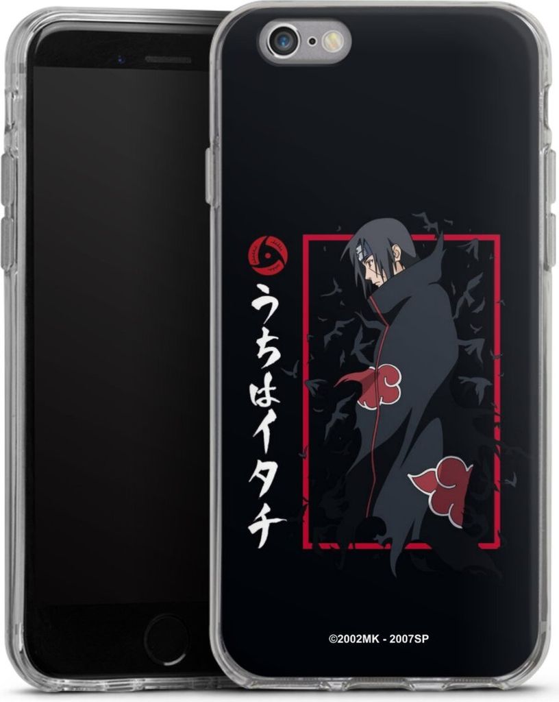 DeinDesign Handyhülle für Apple iPhone 6 Silikon Hülle Case Smartphone Schutzhülle Naruto Shippuden Offizielles Lizenzprodukt Itachi Uchiha