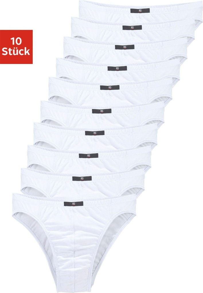 H.I.S. Slip 10 -teilig weiß Größe 7