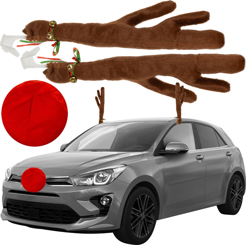 Xtrobb 20223 Sobí parohy a nos na auto Obrázek produktu 