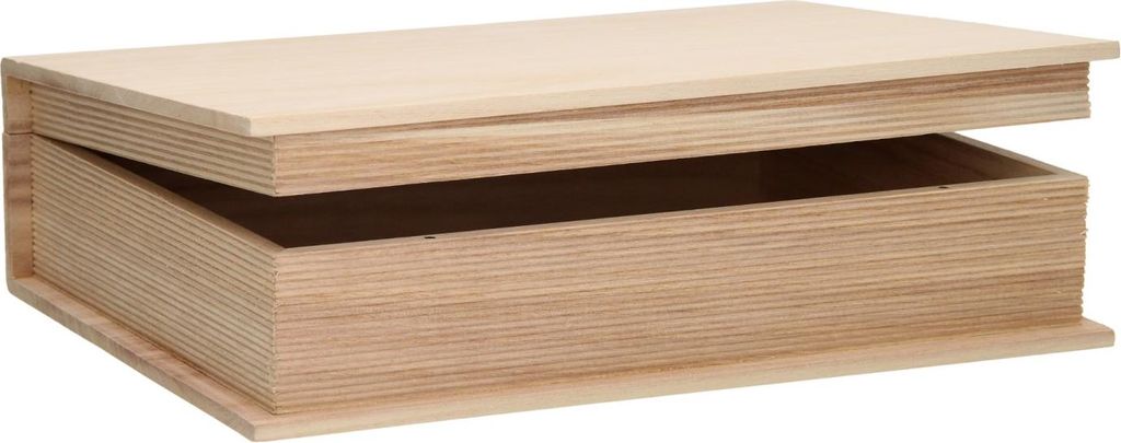 Cassapanca in legno Playwood a forma di libro grande con Immagine del prodotto 