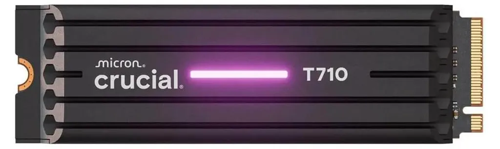 SSD Crucial T710 1To PCIe 5.0 Idéal Gaming 4K et Montage Vidéo 8K