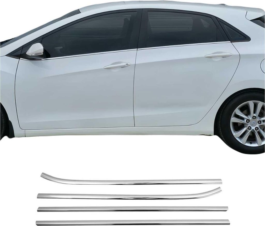 Modanature per finestre per Hyundai i30 2012-2017 in Immagine del prodotto 