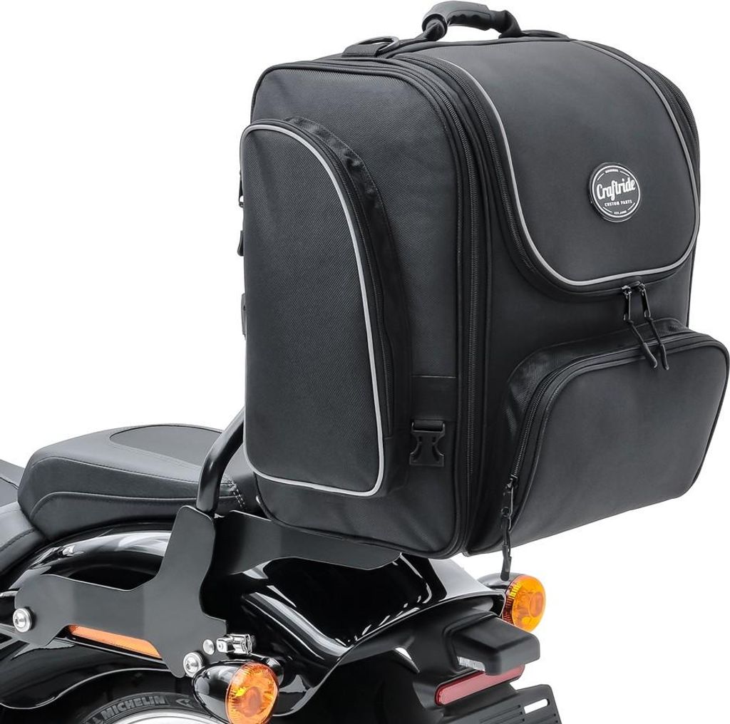 Motorrad Hecktasche / Sissybartasche # TM4 39-49L schwarz