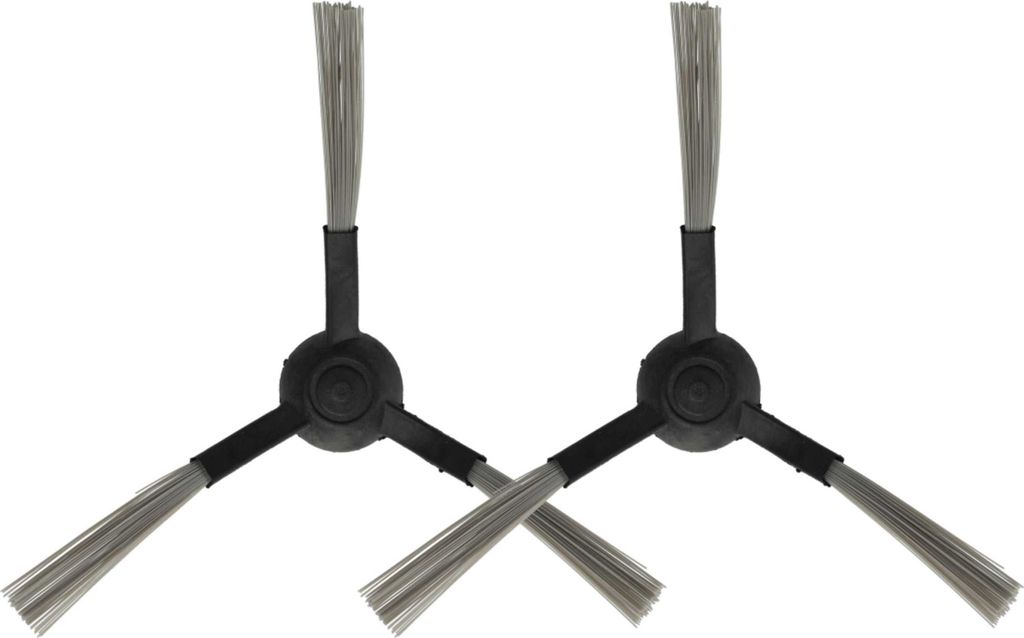 vhbw 2x Seitenbürste kompatibel mit Proscenic M7 Saugroboter - Reinigungsbürsten Set, links/rechts, schwarz