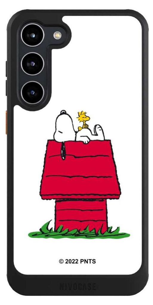 NIVOCASE Hülle für Samsung Galaxy S23+ Handyhülle NIVOcore Case Schwarz Offizielles Lizenzprodukt Peanuts Snoopy