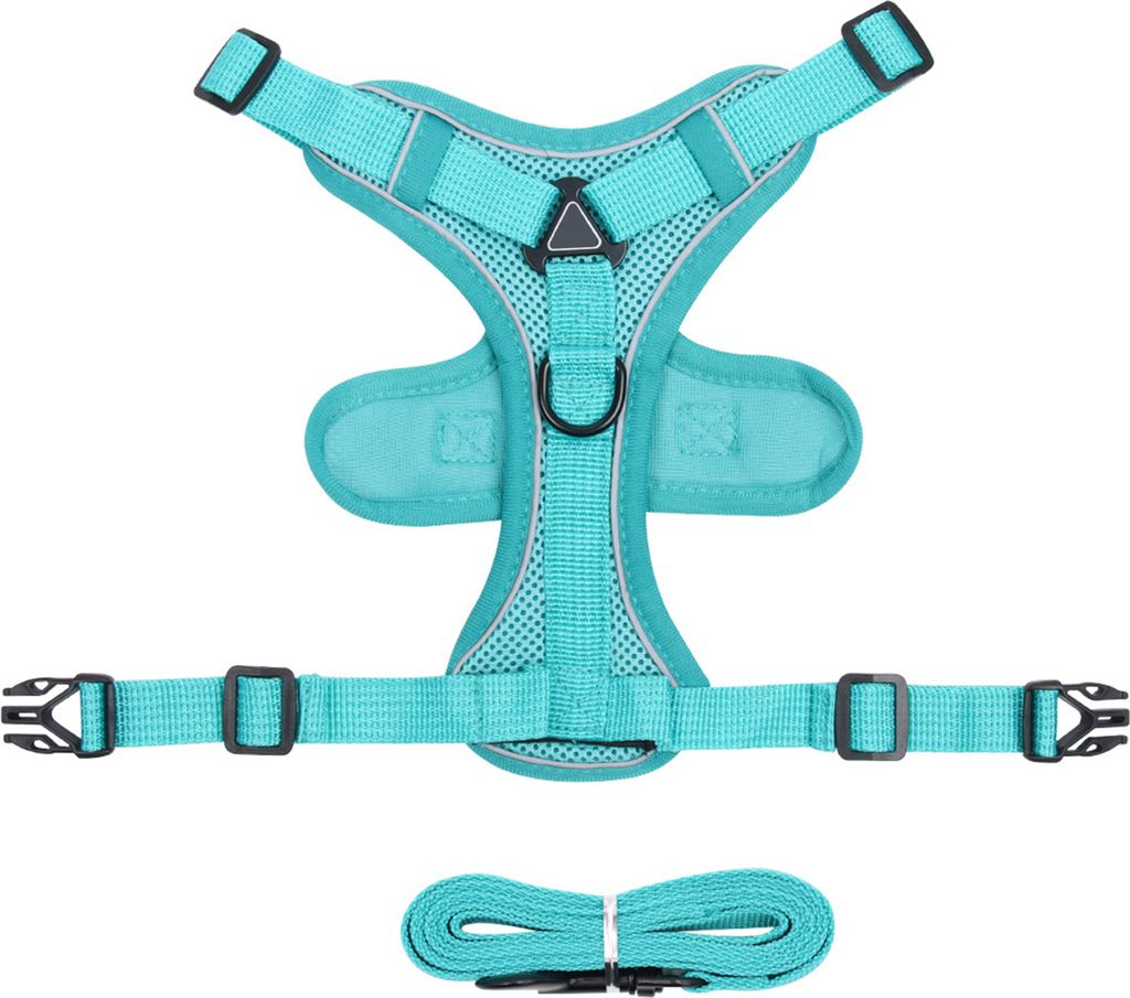 Katzengeschirr und Leine, reflektierende Streifen, Jacke, atmungsaktiv, verstellbar, Weste, Geschirr, ausbruchsicher, leicht zu kontrollierende Lei...