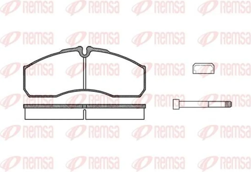 Plaquettes de frein REMSA 0651.86 pour Daily et Cabstar - OE 410609X129