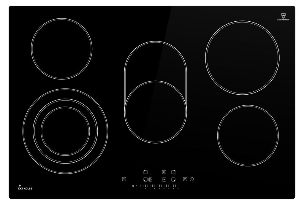 Plaque Electrique 80 cm 8,7 kW 5 Zones de cuisson 9 niveaux Image du produit 