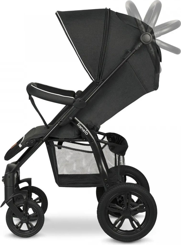 LIONELO Wózek sportowy Annet Tour Black Carbon Zdjęcie produktu 18