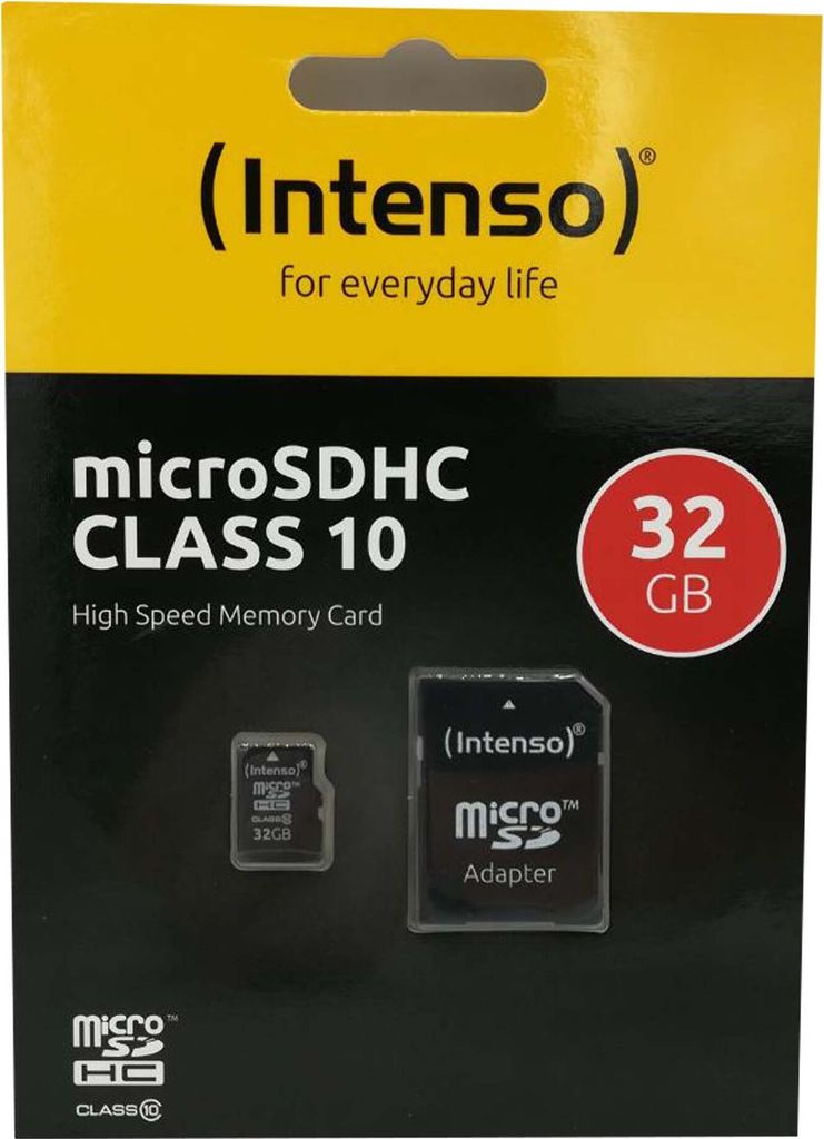 Karta SD MicroSD 32 GB Intenso Class10 wraz z adapterem SD Zdjęcie produktu 13