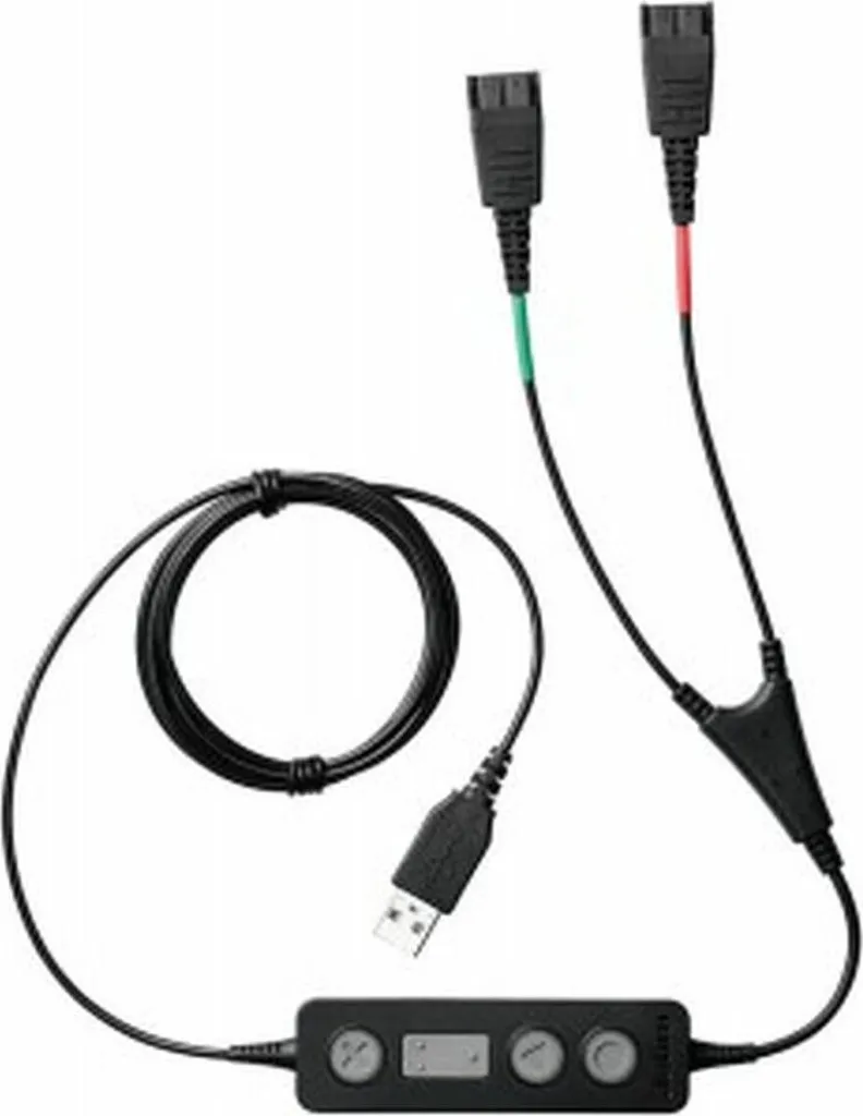 Adaptateur Jabra Link 265 USB vers QD Noir - Câble de Formation Y Pro