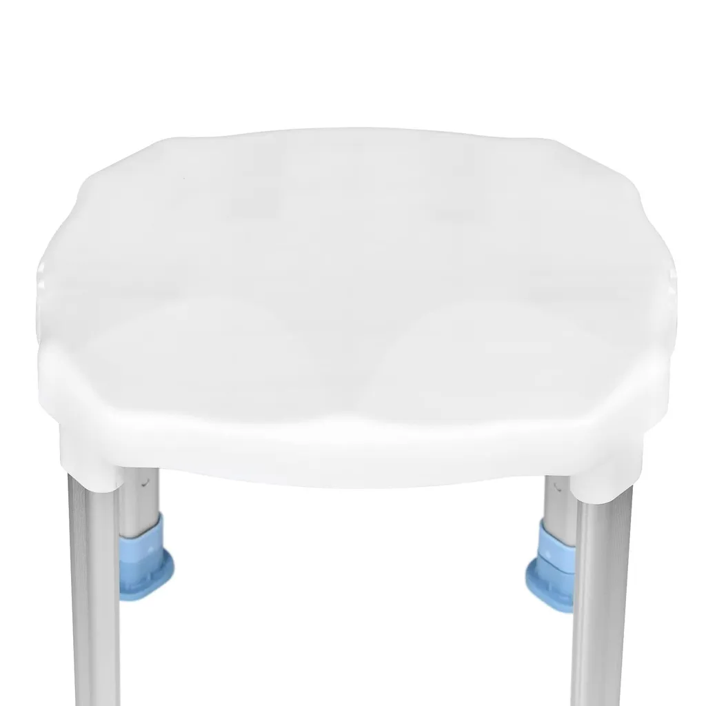 Aide à la douche sécurisée : tabouret stable pour personnes âgées blanc - 7