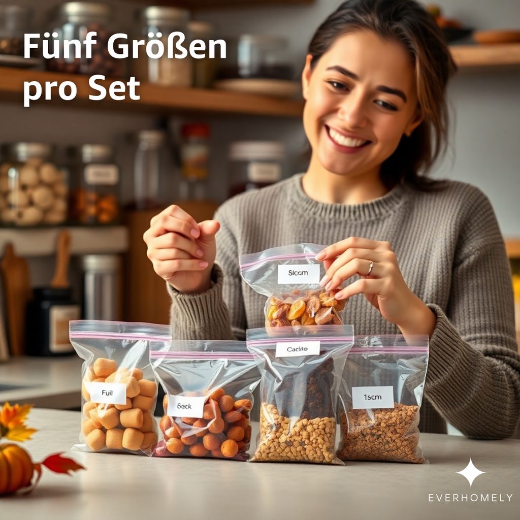 HIGA-JKL 20 Stück Druckverschlussbeutel 40x50cm - Transparente Aufbewahrungstaschen