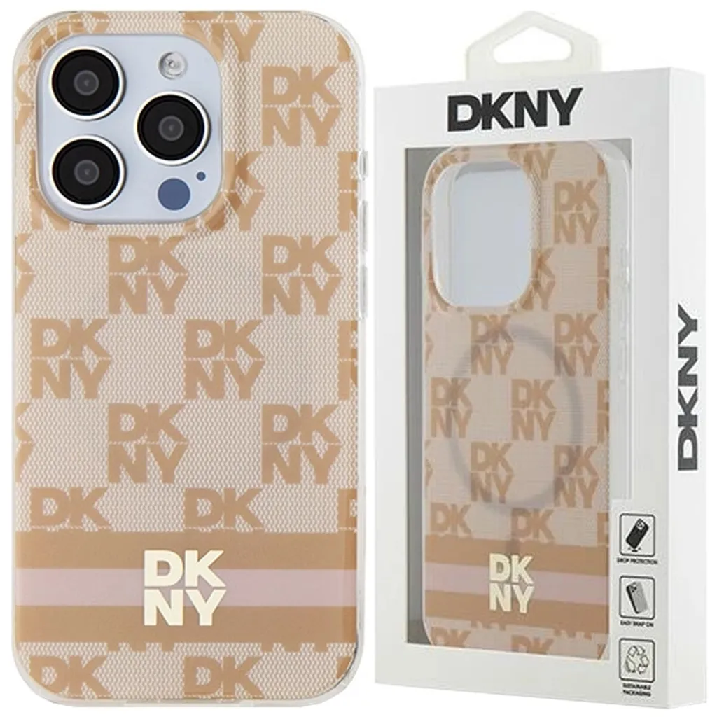 DKNY iPhone 15 Pro Max Cover MagSafe Rosa - Protezione IML - 11