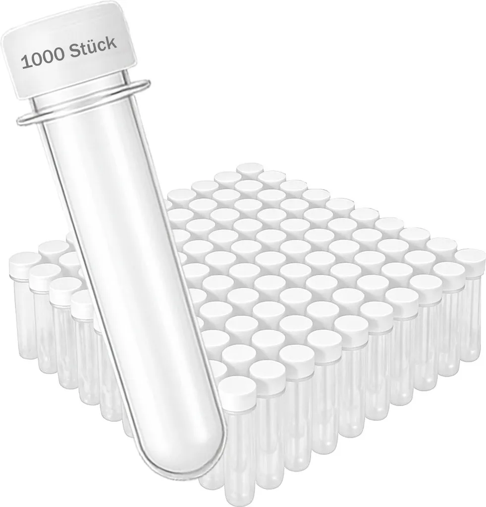 Conteneur Géocaching de 12,6 cm Lot de 1000 Tubes Plastique Transparents