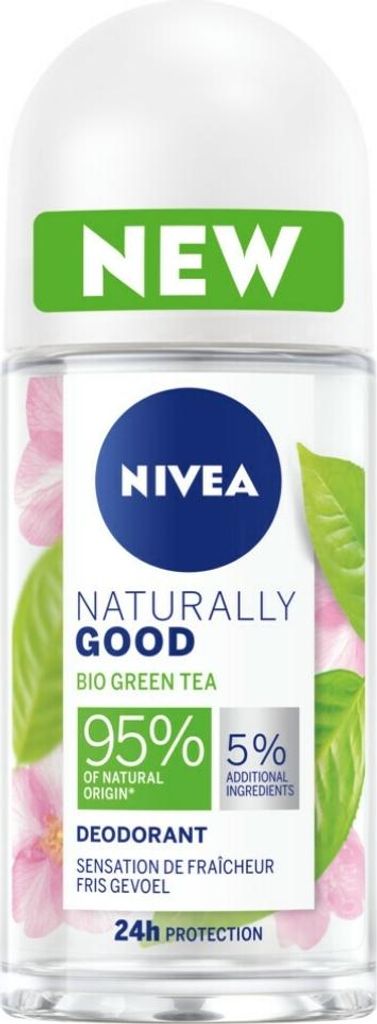 NIVEA - Deoroller - Naturally Good Green Tea - Frisches Gefühl - 24 Stunden Wirkung - 50 ml - 1 Stück