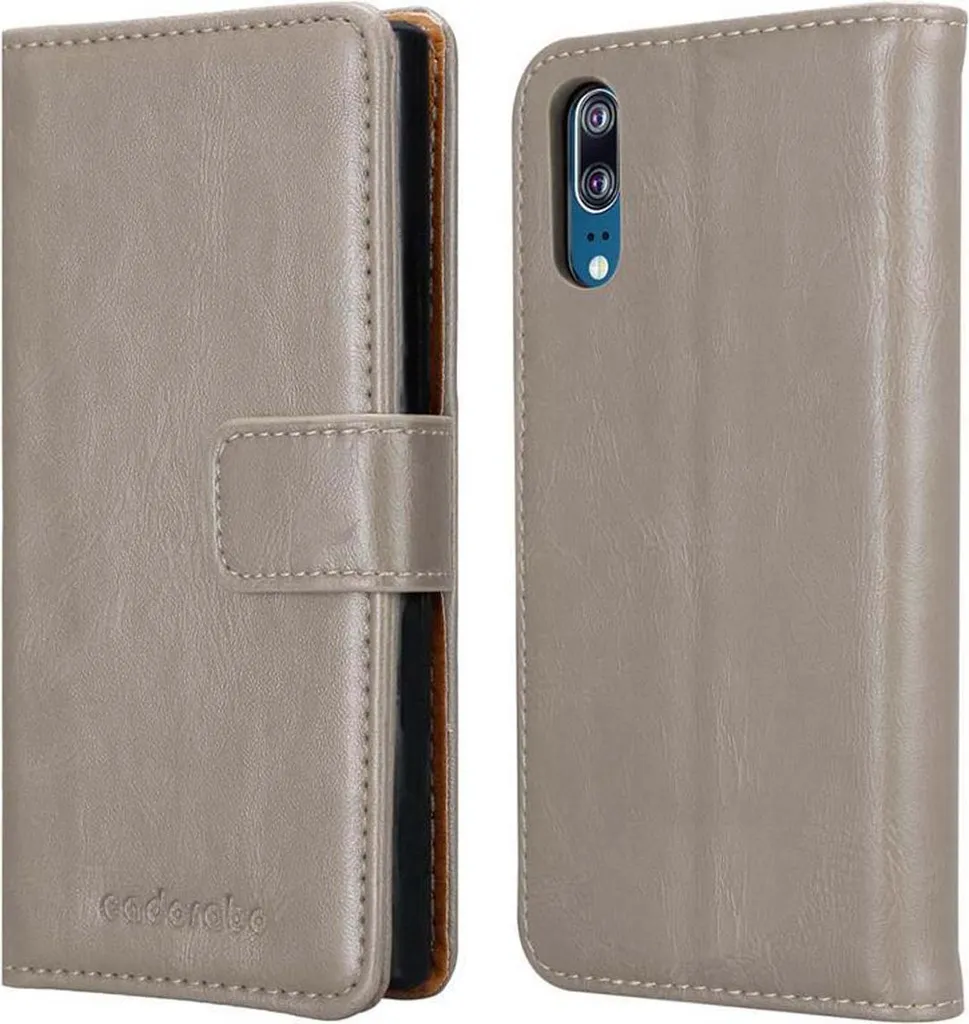 Custodia a Libro Cadorabo Huawei P20 Marrone - Protezione con Classe