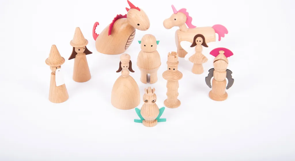 Stoppez les Écrans avec les Figurines de Fantaisie en Bois TickiT - 10pcs