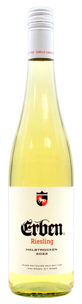 Erben Riesling Weißwein halbtrocken 11% vol., 6er Pack (6 x Produktbild 