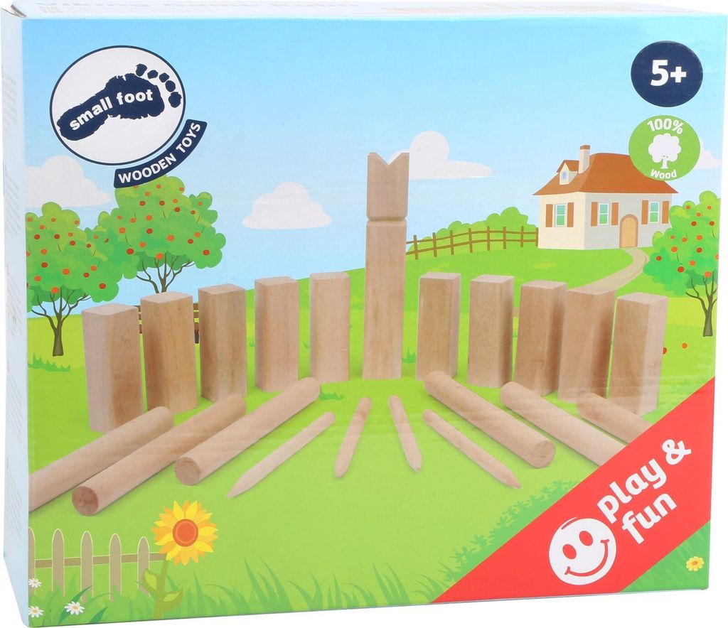 Small Foot 4916 Vikingská hra Kubb Arthur z dreva, s Obrázok produktu 