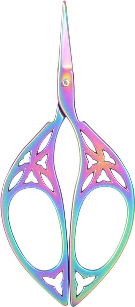 Vintage Creative Leaf Design Scissors Edelstahl Haushaltsnadelschere (farbenfroh)