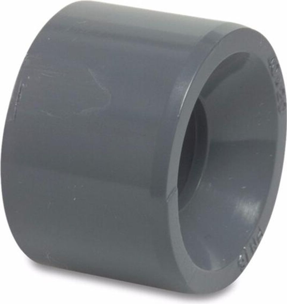 Mega Reduzierstück PVC-U 110 mm x 90 mm Klebestutzen x Klebemuffe 16 bar, grau