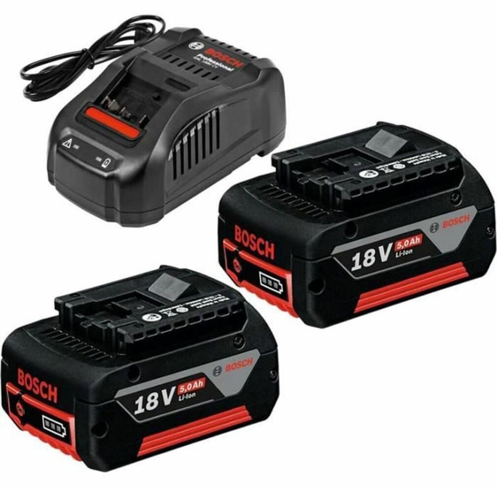 Set of 2 Bosch Professional GBA 18V 5.0Ah batteries + GAL Immagine del prodotto 