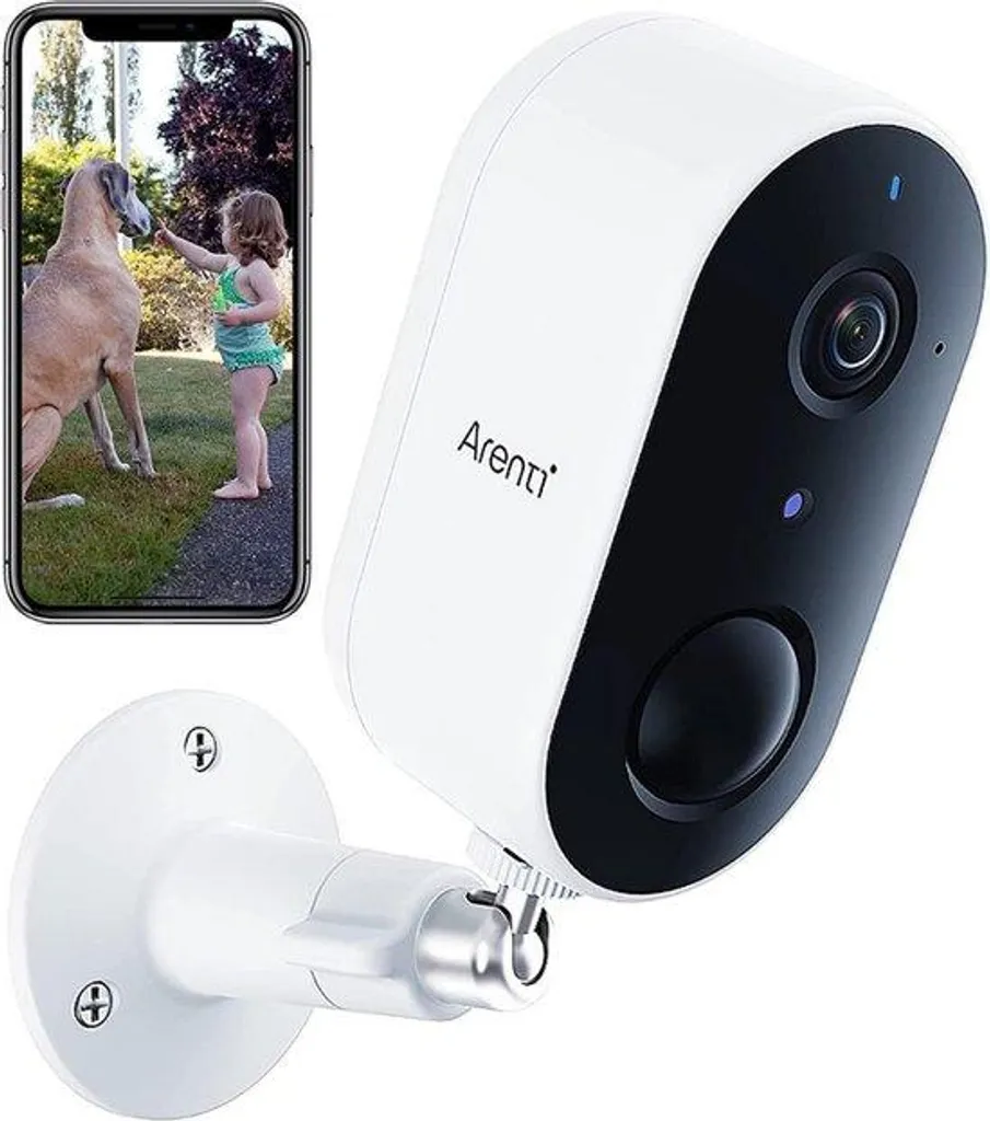 Caméra d'extérieur Wi-Fi 2.4 GHz étanche IP65 avec audio bidirectionnel