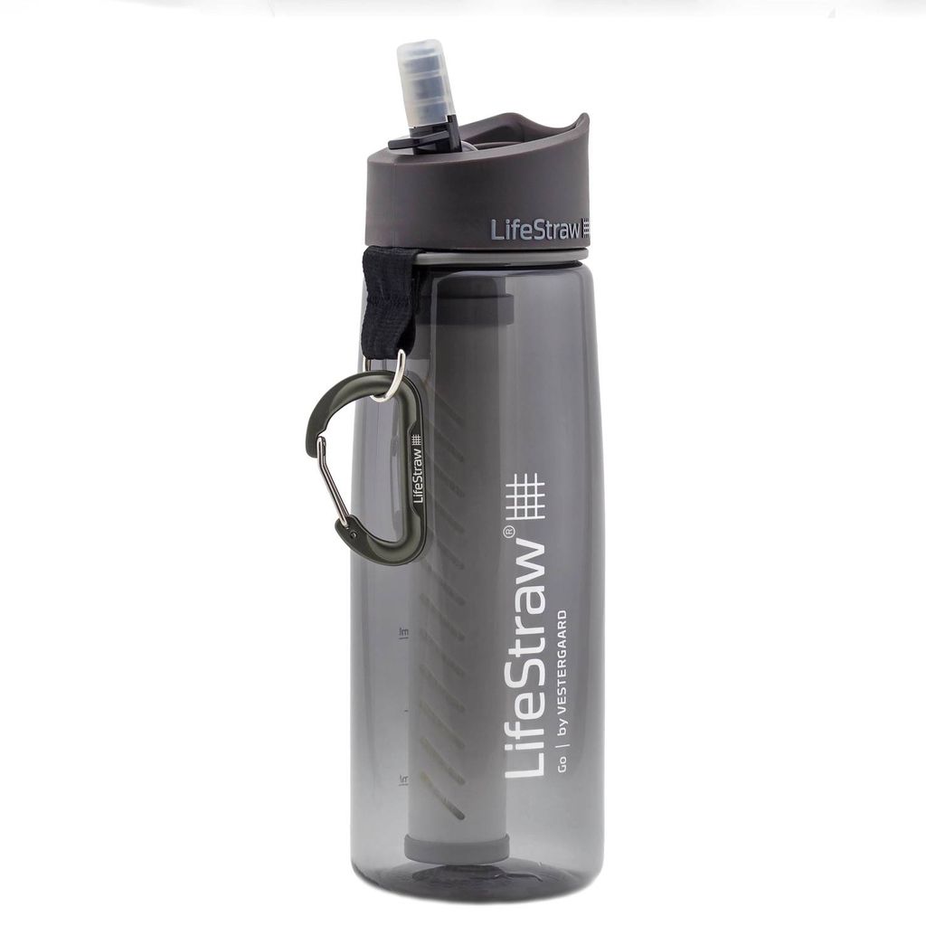 LifeStraw Go Wasserflasche mit Eingebautem Filter Grau