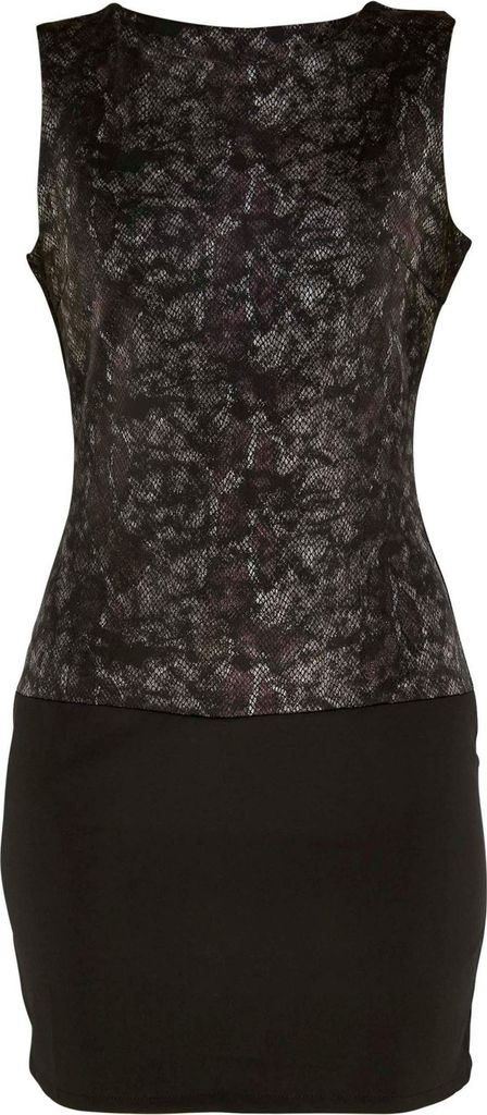 Klassisches Etuikleid Medusa für Damen, in Schwarz mit dunklem Muster
