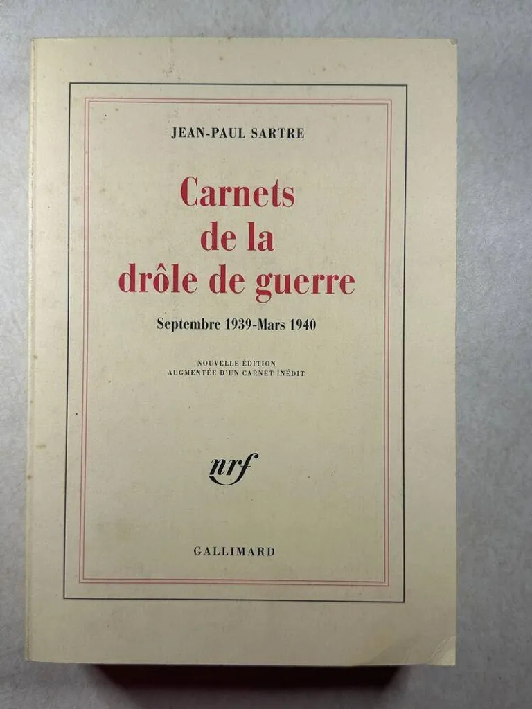 Carnets de la drôle de guerre de Sartre : Récit inédit et réflexion