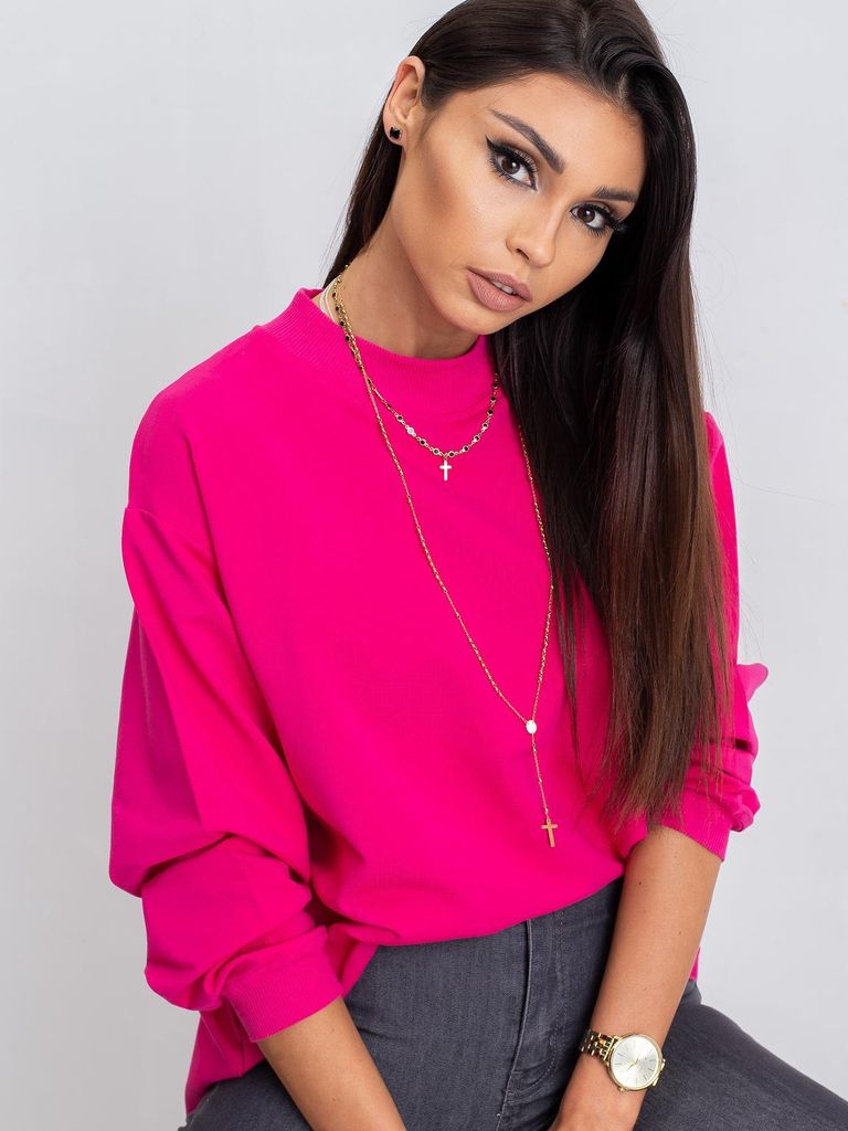 Basic Feel Good Damen-Kapuzenpulli ohne Kapuze Cunna fuchsie S/M