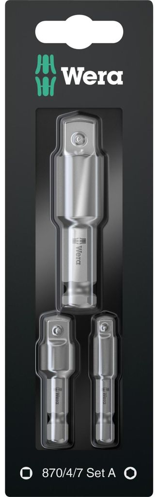 Wera 05073200001 Wera 870/4/7 Set A SB Werkzeugschaft-Set Image du produit 