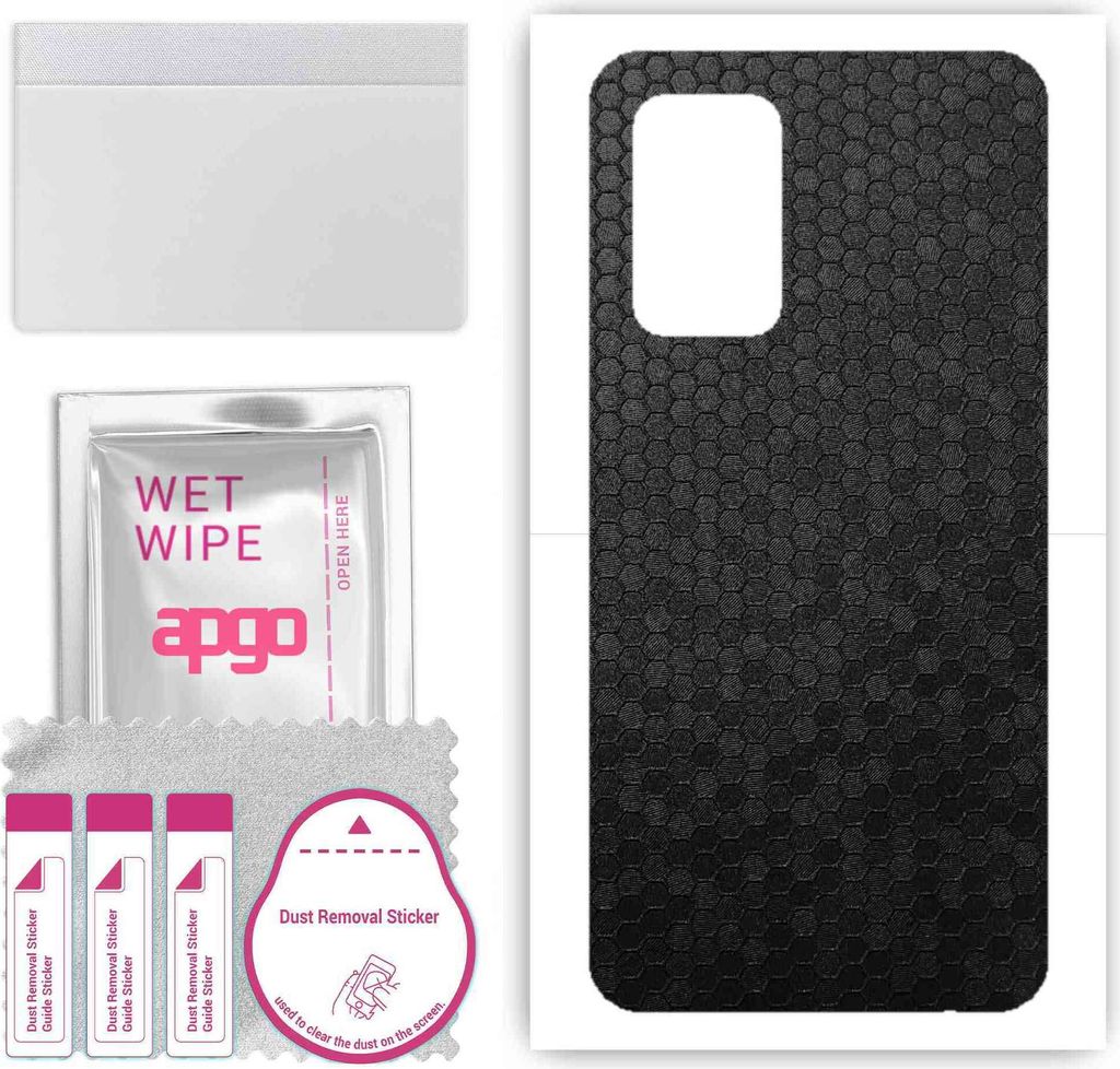 apgo Rückseite Schutzfolie, Skin, kompatibel mit Samsung Galaxy A52 5G, Hinten Displayschutzfolie aus Vinylfolie, kratzfest, einfache Montage - Sc...
