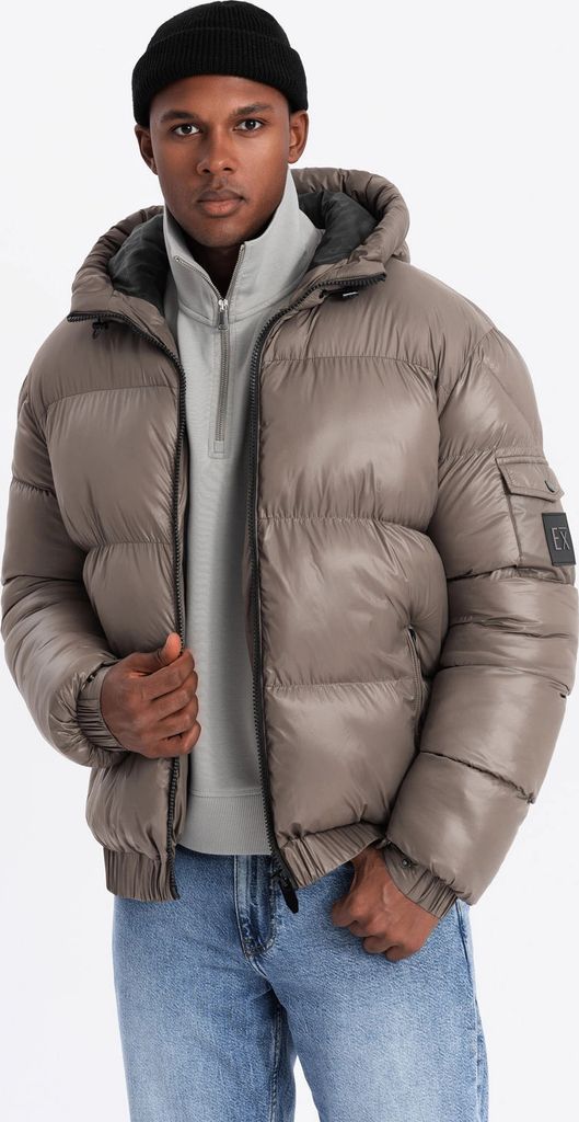 Ombre Clothing Winterjacke für Männer Ayouber dunkelbeige XXL